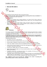 Preview for 4 page of Palmako FRG28-4032 Installation Manual