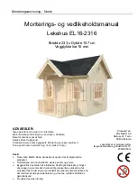 Preview for 24 page of Palmako Jennie EL16-2316 Assembly, Installation And Maintenance Manual