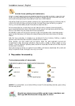 Preview for 6 page of Palmako Lara FR28-2524 Installation Manual