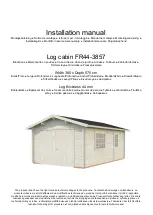 Preview for 4 page of Palmako Log cabin FR44-3857 Installation Manual