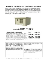 Preview for 4 page of Palmako Marseille 11 Assembly, Installation And Maintenance Manual