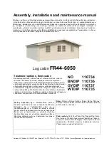 Preview for 1 page of Palmako Munchen 12 ISO Assembly, Installation And Maintenance Manual