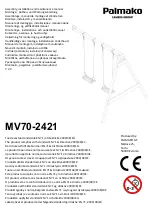 Предварительный просмотр 14 страницы Palmako MV70-1212-1 Assembly, Installation And Maintenance Manual