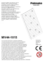 Предварительный просмотр 22 страницы Palmako MV70-1212-1 Assembly, Installation And Maintenance Manual