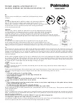 Preview for 10 page of Palmako MV70-3121-2 Assembly, Installation And Maintenance Instructions