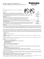 Preview for 16 page of Palmako MV70-3121-2 Assembly, Installation And Maintenance Instructions