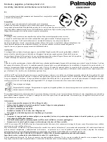 Preview for 25 page of Palmako MV70-3731 Assembly, Installation & Maintenance Instructions