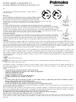 Preview for 27 page of Palmako MV70-3731 Assembly, Installation & Maintenance Instructions