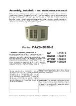 Preview for 4 page of Palmako PA28-3030-3 Assembly, Installation And Maintenance Manual