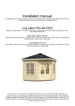 Preview for 3 page of Palmako PAJ44-3030 Installation Manual