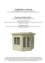 Preview for 4 page of Palmako Pavilion PA28-2323-1 Installation Manual