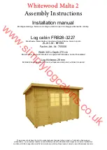 Предварительный просмотр 3 страницы Palmako Whitewood Malta 2 Assembly Instructions Manual