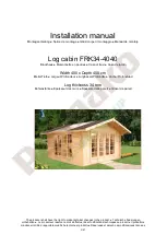 Предварительный просмотр 3 страницы Palmako Winter Cabin Installation Manual