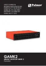 Предварительный просмотр 1 страницы Palmer GAMK2 User Manual