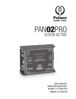 Предварительный просмотр 1 страницы Palmer PAN02PRO User Manual