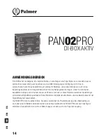 Предварительный просмотр 14 страницы Palmer PAN02PRO User Manual