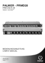 Palmer PRM DELTA 28 User Manual предпросмотр