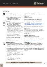 Preview for 32 page of Palmer PWT06IEC User Manual