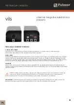 Preview for 38 page of Palmer vils User Manual