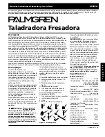 Предварительный просмотр 17 страницы Palmgren 118091099 Operating Instructions And Parts Manual