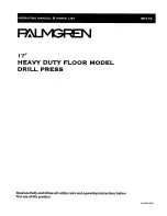 Предварительный просмотр 1 страницы Palmgren 80174 Operating Manual & Parts List