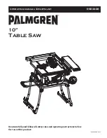 Palmgren 9683408 Operating Manual & Parts List preview