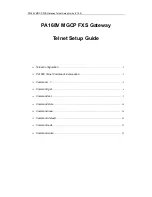 PalmMicro PA168V Setup Manual preview