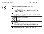 Paloform FOLD 72 Installation & Owner'S Manual preview