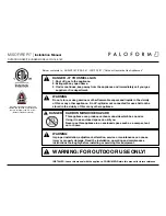 Paloform MISO CIR-18 Installation Manual preview