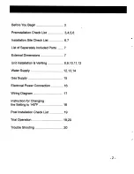 Предварительный просмотр 2 страницы Paloma PH-16FSN Installation And Operating Instructions Manual