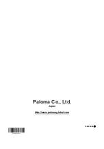 Preview for 56 page of Paloma PH-203EWH Owner'S Manual And Installation Instructions