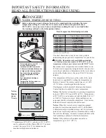 Preview for 4 page of Paloma PH-25R OFN Use & Care Manual