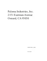 Preview for 36 page of Paloma PH-25R OFN Use & Care Manual