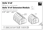 Предварительный просмотр 2 страницы Palram Applications BeIIa 8x12 Instructions Manual