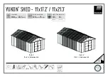 Preview for 2 page of Palram Applications YUKONTM SHED 11x17.2 Instructions Manual