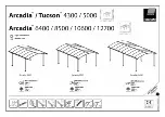 Palram Arcadia 4300 Assembly Manual предпросмотр