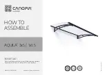 Предварительный просмотр 1 страницы Palram CANOPIA AQUILA 3x5 How To Assemble