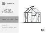 Palram CANOPIA HARMONY 6x4 / 2x1.3 How To Assemble preview