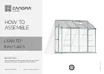 Preview for 1 page of Palram CANOPIA LEAN TO 8x4 / 1.2x2.4 How To Assemble