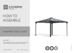 Palram CANOPIA PALERMO 12x12 / 3.6x3.6 How To Assemble preview