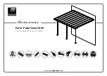 Palram Feria Patio Cover 5400 Assembly Instructions Manual preview