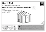 Palram Glory + 4' Ext. 8'x 12' Instructions Manual preview