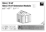 Palram Glory 8'x4' Extension Module Manual preview