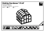 Preview for 1 page of Palram Hobby Gardener 8'x12' Manual