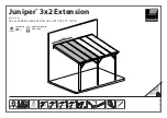 Palram Juniper 3x2 Extension Assembly Instructions Manual preview