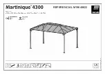 Preview for 1 page of Palram Martinique 4300 Instructions Manual