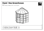 Preview for 1 page of Palram Oasis Hex Greenhouse Manual