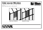 Preview for 1 page of Palram Rion Side Louver Window Instructions Manual