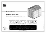Palram Skylight Shed 6x12 Assembly Instructions Manual preview