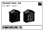 Предварительный просмотр 1 страницы Palram Skylight Shed - 6x3 Assembly Instructions Manual